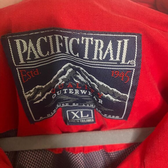Pacific Trail Hooded Jacket‎ Mens XL Red & Navy Outwear Zip Up Outdoors - Picture 2 of 15